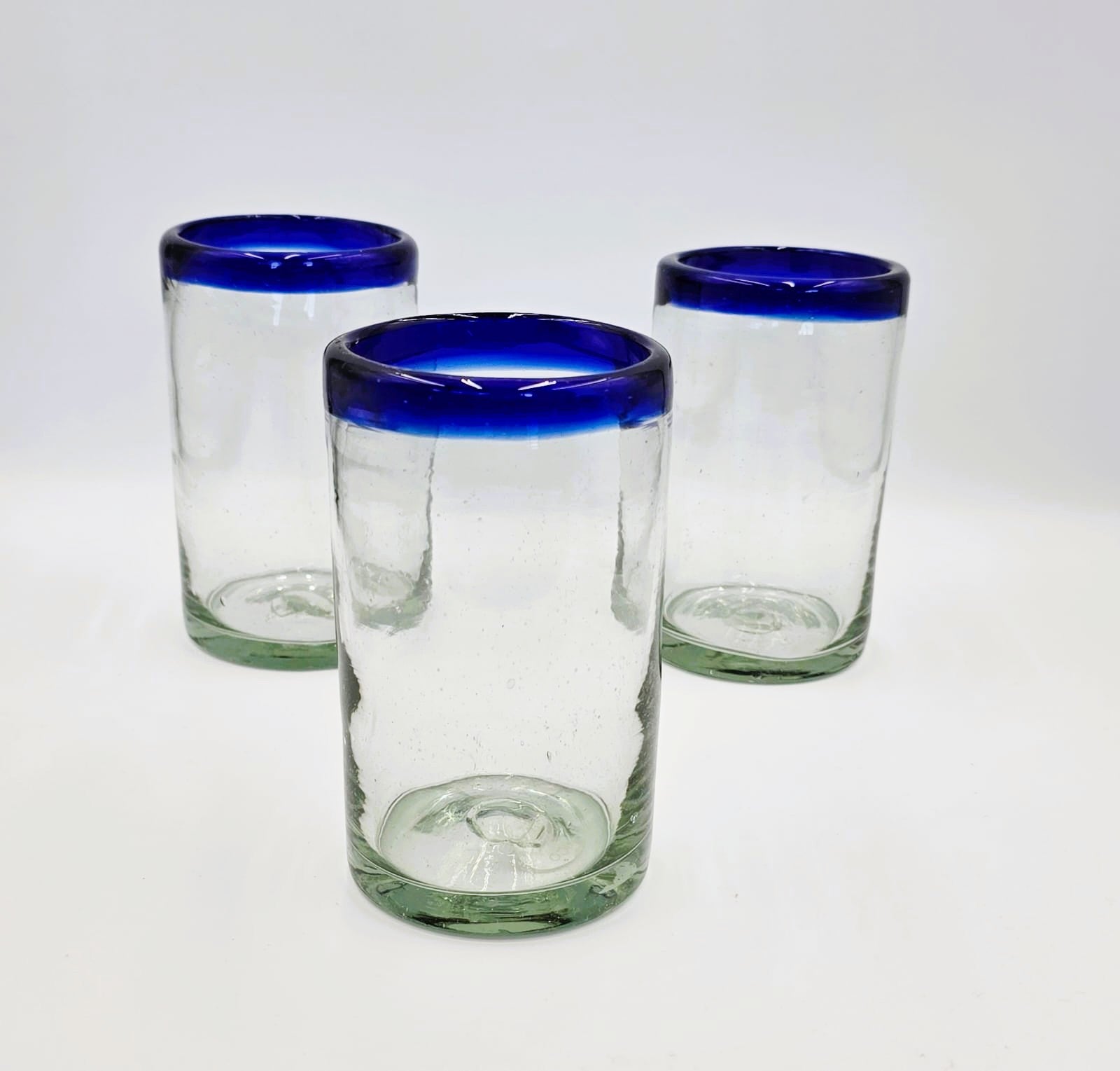 Vasos Vidrio Soplado Para Agua paquete de 6 piezas + (INCLUYE REGALO)