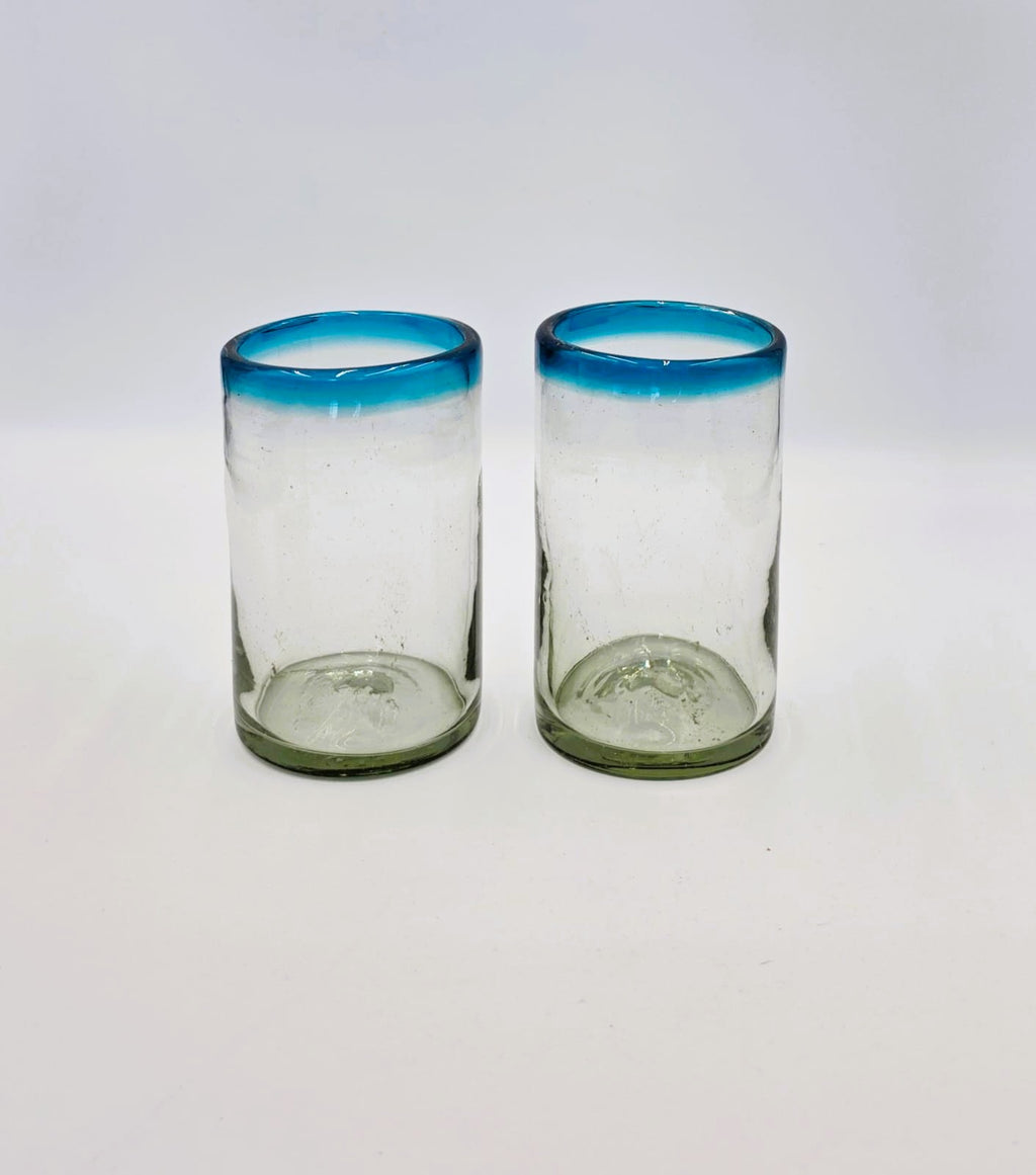 SET DE VASOS CON JARRA MODELO POSTA AQUAMARINA (1 JARRA, 6 PZ VASOS)