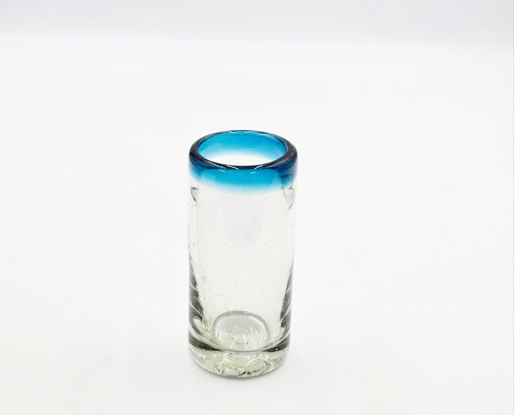 TEQUILERO PARA SHOT SET DE 6 PZ MODELO POSTA AQUAMARINA