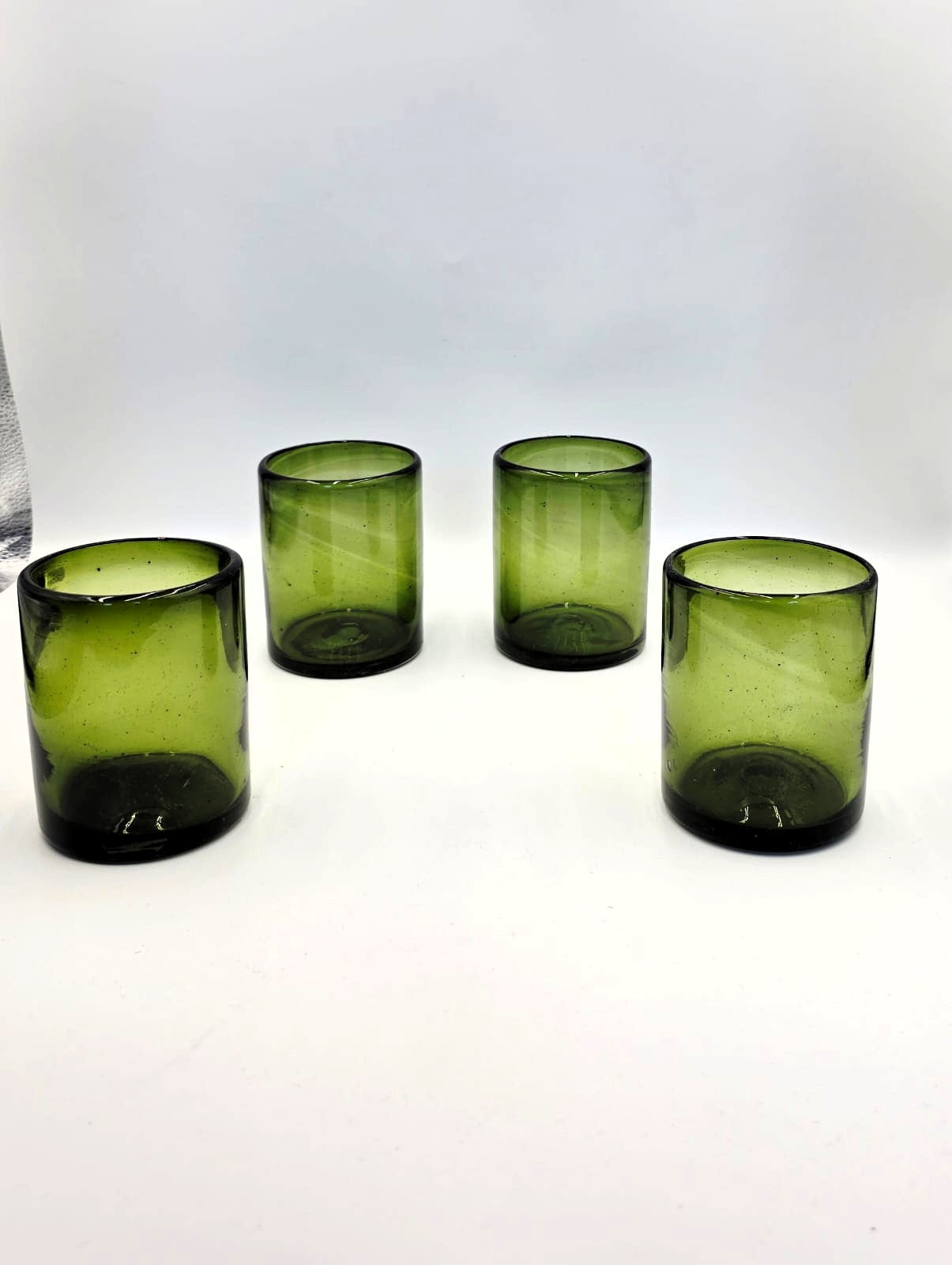 SET DE 6 VASOS MODELO SOLIDO VERDE OLIVO