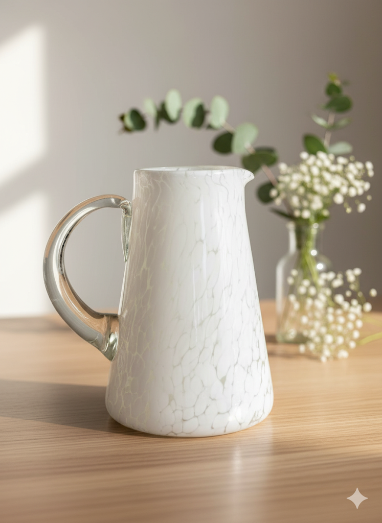 JARRA CONICA MODELO PINTAS BLANCAS