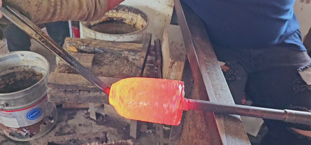 VASOS VIDRIO SOPLADO| SET 6 PIEZAS| ARTESANALES|GRANIZADO (INCLUYE REGALO)